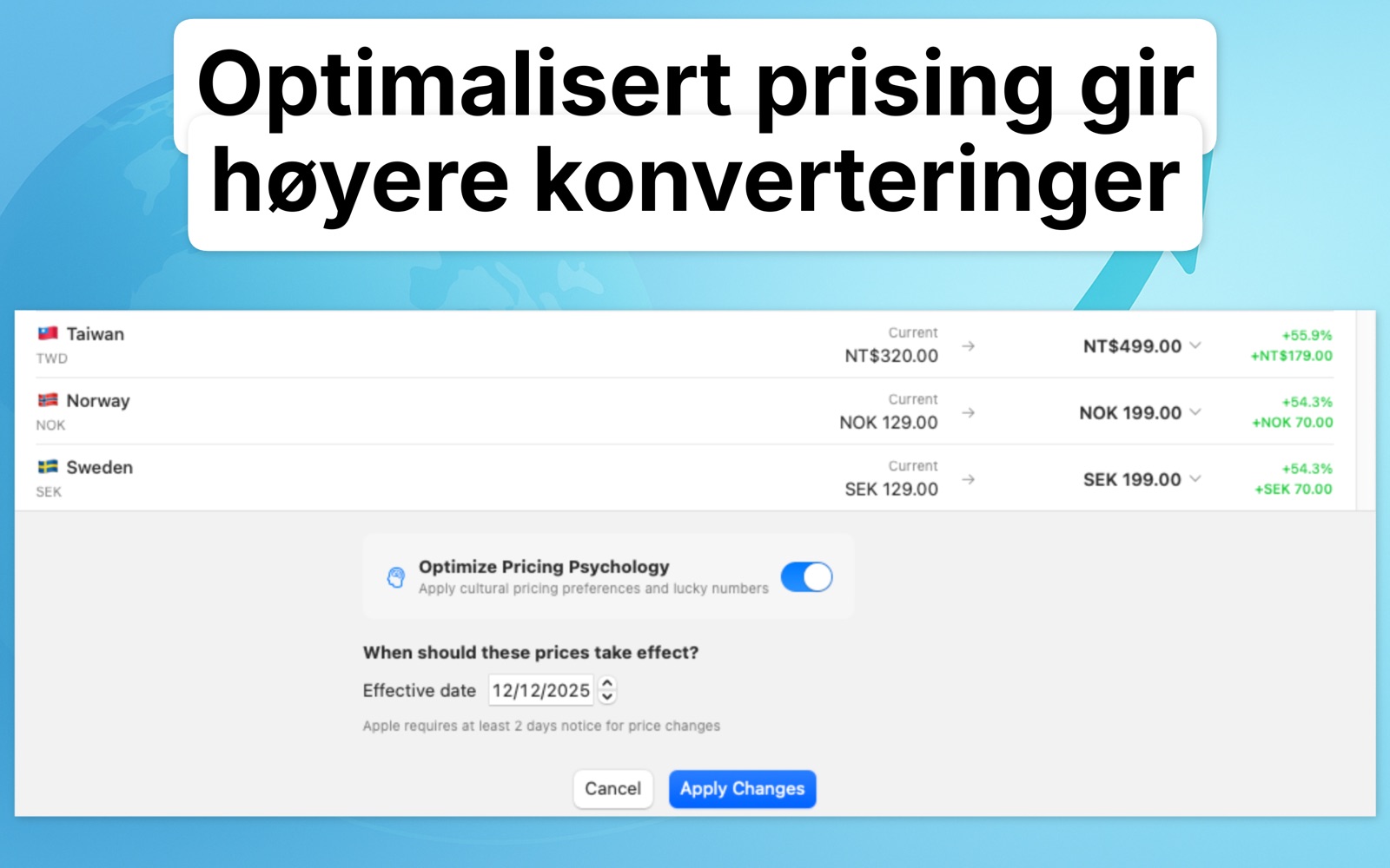 Localize Prices Norwegian screenshot 4