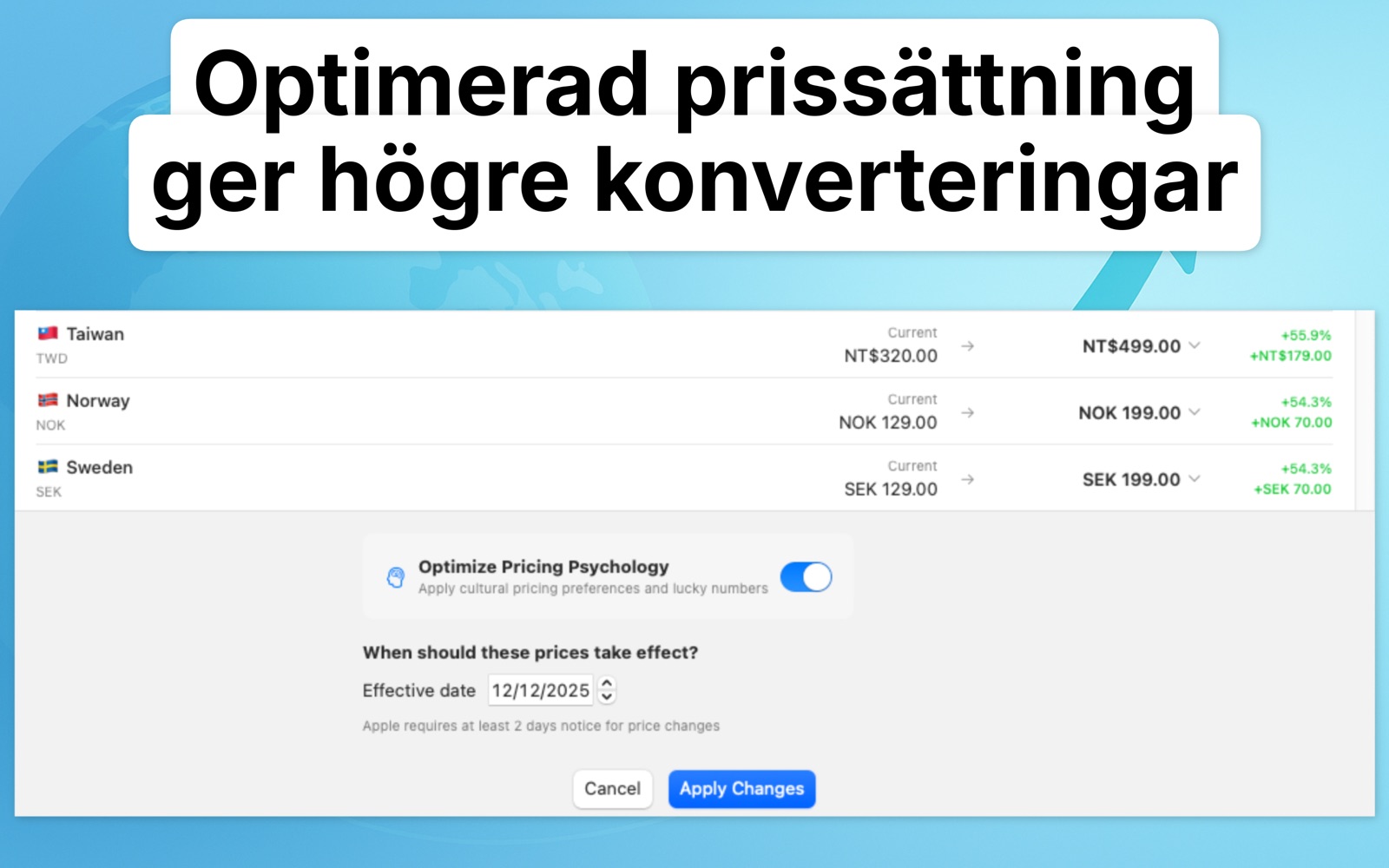 Localize Prices Swedish screenshot 4